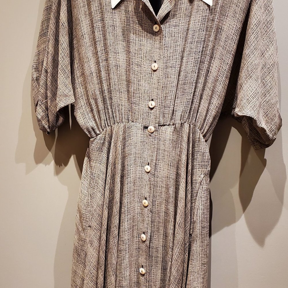 MaxMara 100% Silk Print Dress